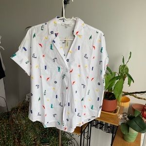 NWT Madewell Courier Top Size xs